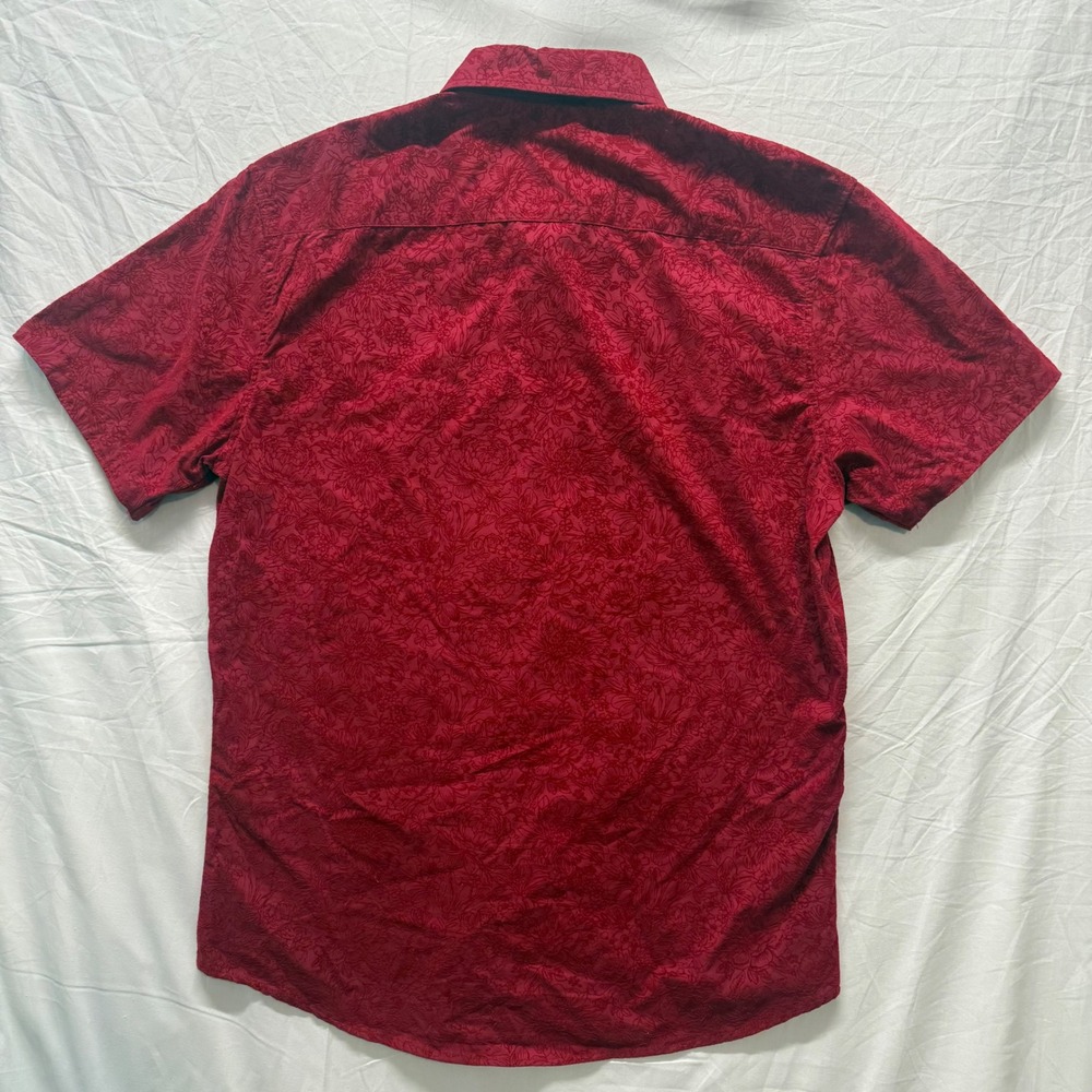 Day & Age Mens Floral Button Down Short Sleeve Shirt - XLARGE - Picture 4 of 4